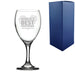 Engraved Wine Glass with World's Best Boyfriend Design Image 1