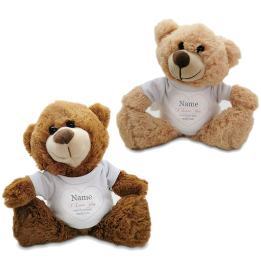 Dark Brown Teddy Bear with I love you Even with Smelly Farts Design Image 1