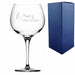 Engraved Primeur Gin Balloon with Name's Gin Glass Design Image 1