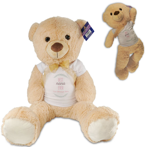 Large Teddy Bear with Best Nan Design, choose how you call your Nan Image 1