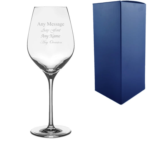 Engraved 17oz Exquisit Royal Red Wine Glass Image 1