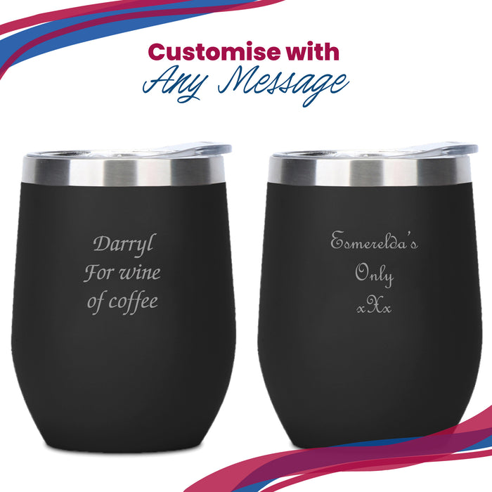 Engraved Black Insulated Travel Cup Image 5