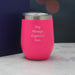 Engraved Neon Pink Insulated Travel Cup Image 4