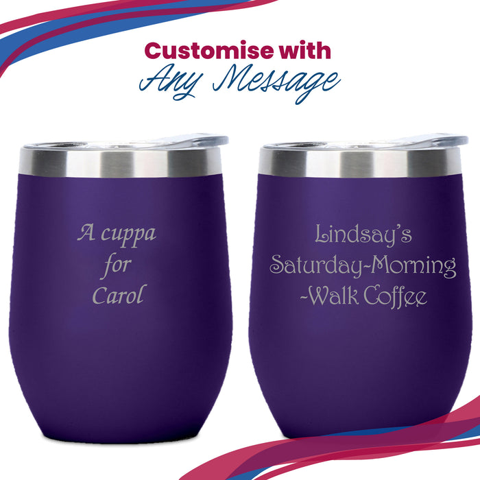 Engraved Purple Insulated Travel Cup Image 5