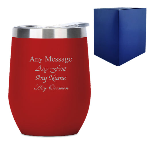 Engraved Red Insulated Travel Cup Image 2