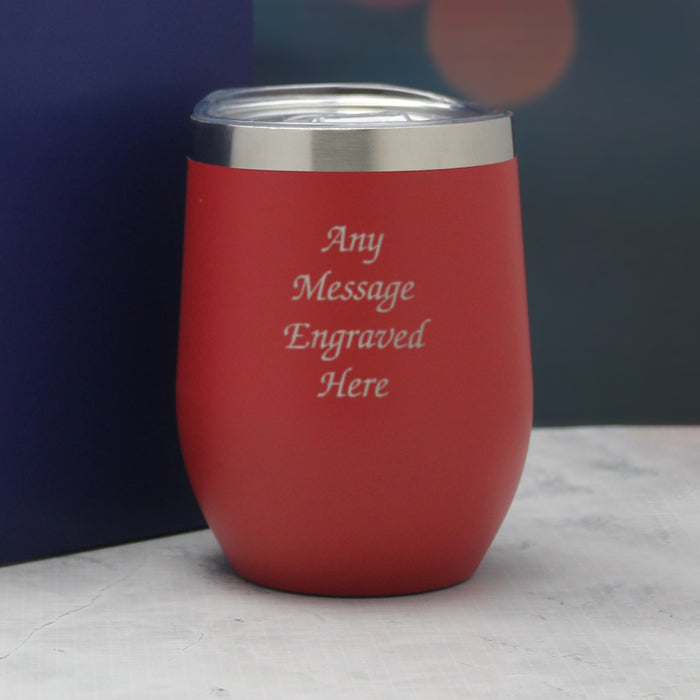 Engraved Red Insulated Travel Cup Image 4