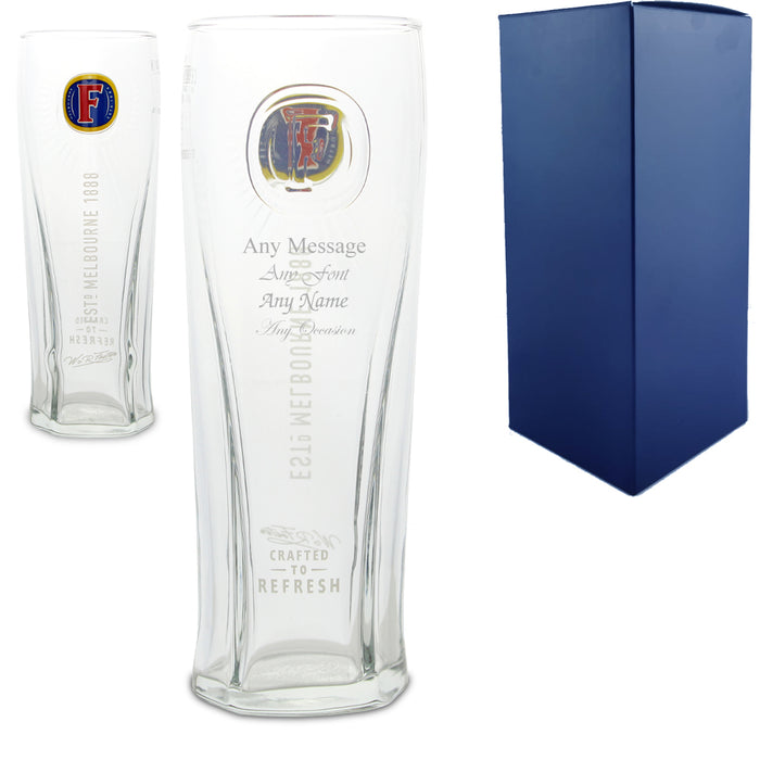 Engraved Fosters Pint Glass Image 2