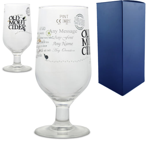 Engraved Old Mout Pint Glass Image 1