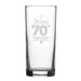 Happy 70th Birthday - Engraved Novelty Hiball Glass Image 2