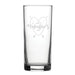 Happy Valentine's Day Heart Design - Engraved Novelty Hiball Glass Image 1