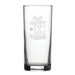 Happy 18th Birthday Present Design - Engraved Novelty Hiball Glass Image 1