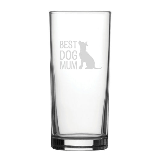 Best Dog Mum - Engraved Novelty Hiball Glass Image 1