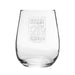 Happy 21st Birthday Bordered Design - Engraved Novelty Stemless Wine Gin Tumbler Image 2