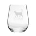 Funny Novelty Best Cat Dad Stemless Wine Gin Glass
