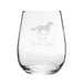 Best Horse Mum - Engraved Novelty Stemless Wine Gin Tumbler Image 1