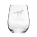 Best Horse Dad - Engraved Novelty Stemless Wine Gin Tumbler Image 1