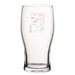 It's Not Drinking Alone If The Dog Is Home - Engraved Novelty Tulip Pint Glass Image 1