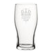 If Dad Can't Fix It Nobody Can - Engraved Novelty Tulip Pint Glass Image 1