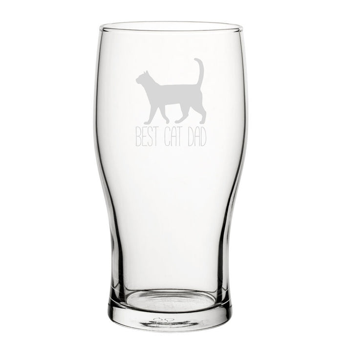 Funny Novelty Best Cat Dad Pint Glass