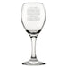 To Me Drinking Responsibly Means Not Spilling - Engraved Novelty Wine Glass Image 2