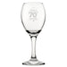 Happy 70th Birthday - Engraved Novelty Wine Glass Image 1