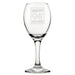 Happy 90th Birthday - Engraved Novelty Wine Glass Image 1