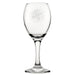 Happy Valentine's Day Banner Design - Engraved Novelty Wine Glass Image 1
