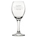 Happy Valentine's Day Classic Design - Engraved Novelty Wine Glass Image 2