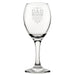 If Dad Can't Fix It Nobody Can - Engraved Novelty Wine Glass Image 2