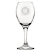 Happy 18th Birthday Round - Engraved Novelty Wine Glass Image 1