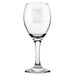 Happy 21st Birthday Bordered - Engraved Novelty Wine Glass Image 2