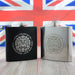 Engraved Commemorative Coronation of the King Black Hip Flask Image 5