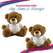 Dark Brown Teddy Bear with A Big Heart Shapes Little Minds Design Image 5