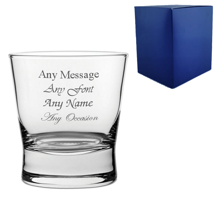 Engraved Petra 10.5oz Whiskey Tumbler Glass Image 2