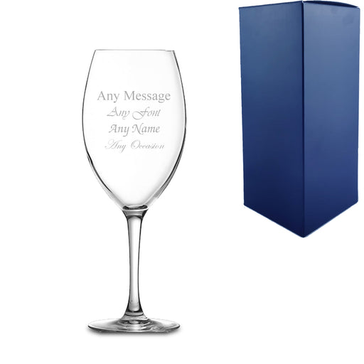 Engraved 12oz Malea Wine Glass Image 1