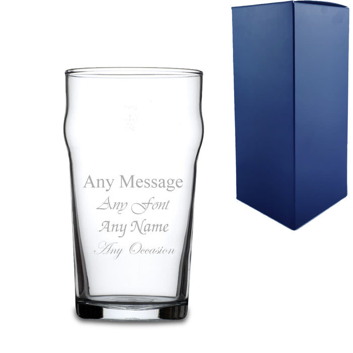 Engraved Nonic Pint Glass Image 1