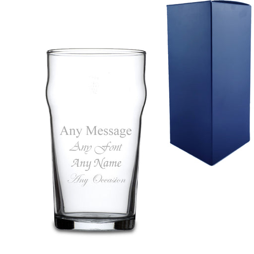 Engraved Nonic Pint Glass Image 2