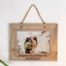 Engraved 7x5" Hanging Wooden Picture Frame Image 1