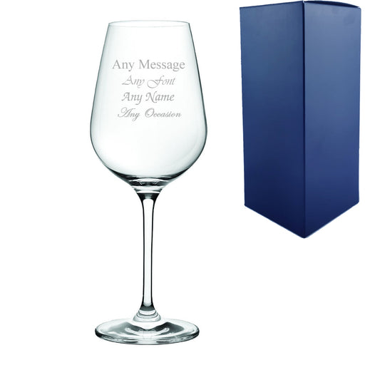 Engraved 470ml Aura Crystalite Goblet With Gift Box Image 2