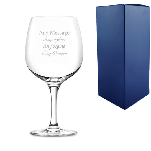 Engraved 26oz Connoisseur Gin Glass With Gift Box Image 1