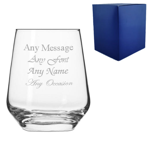 Engraved 380ml Infinity Whisky Tumbler With Gift Box Image 1