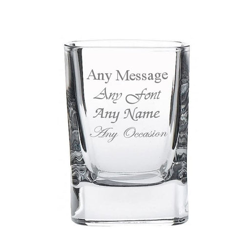 Engraved 60ml Strauss Square Tot Glass Image 2