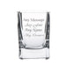 Engraved 60ml Strauss Square Tot Glass Image 1