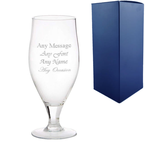 Engraved 22oz Stelara Beer Glass with Gift Box Image 1