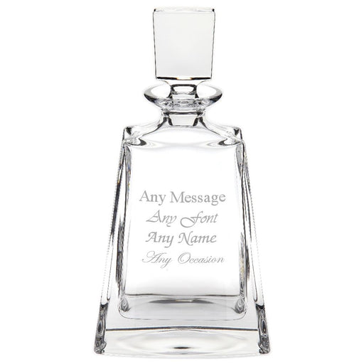 Engraved 700ml Lead Crystal Boston Decanter Image 1
