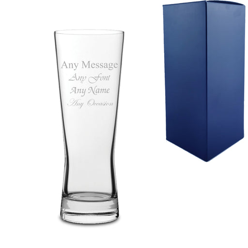 Engraved Cervera Beer Glass 20oz With Gift Box Image 1