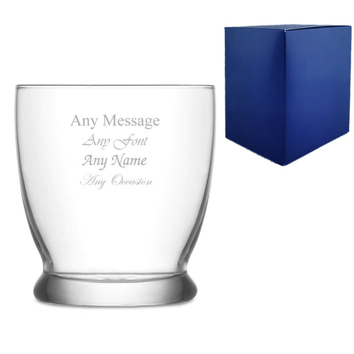 Engraved 295ml Roma Whisky Glass With Gift Box Image 1