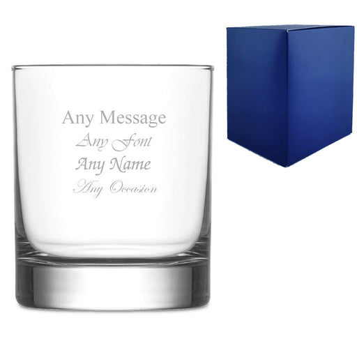 Engraved 305ml Ada Whisky Glass With Gift Box Image 1