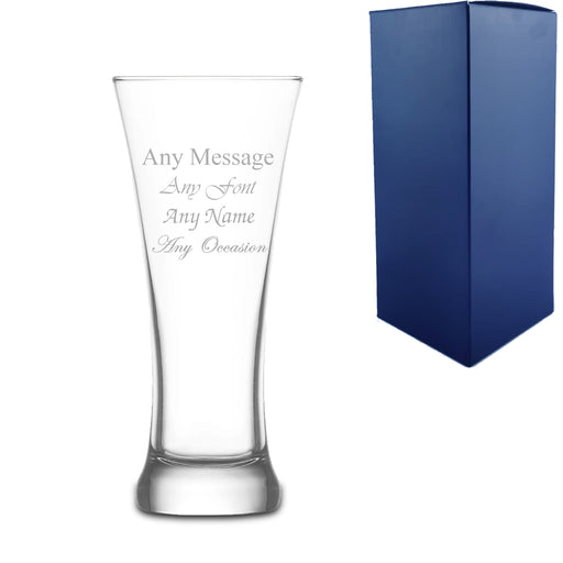 Engraved 380ml Sorgum Pint Beer Glass With Gift Box Image 1