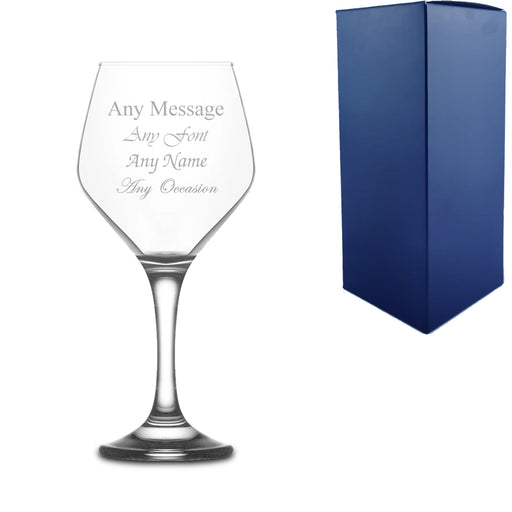 Engraved 330ml Ella Wine Glass With Gift Box Image 1